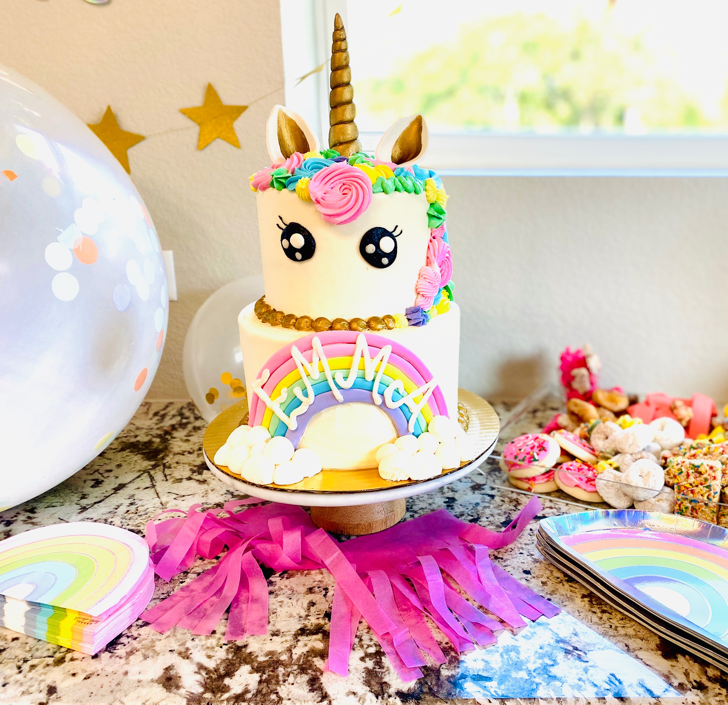 Custom 2-Tiered Cake